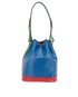 Noe Bucket Bag, &pound;595, Handbags, Blue, Leather, Back view